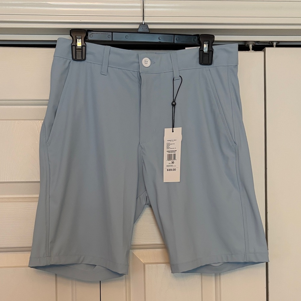 Kenneth Cole Pale Blue Athletic Shorts